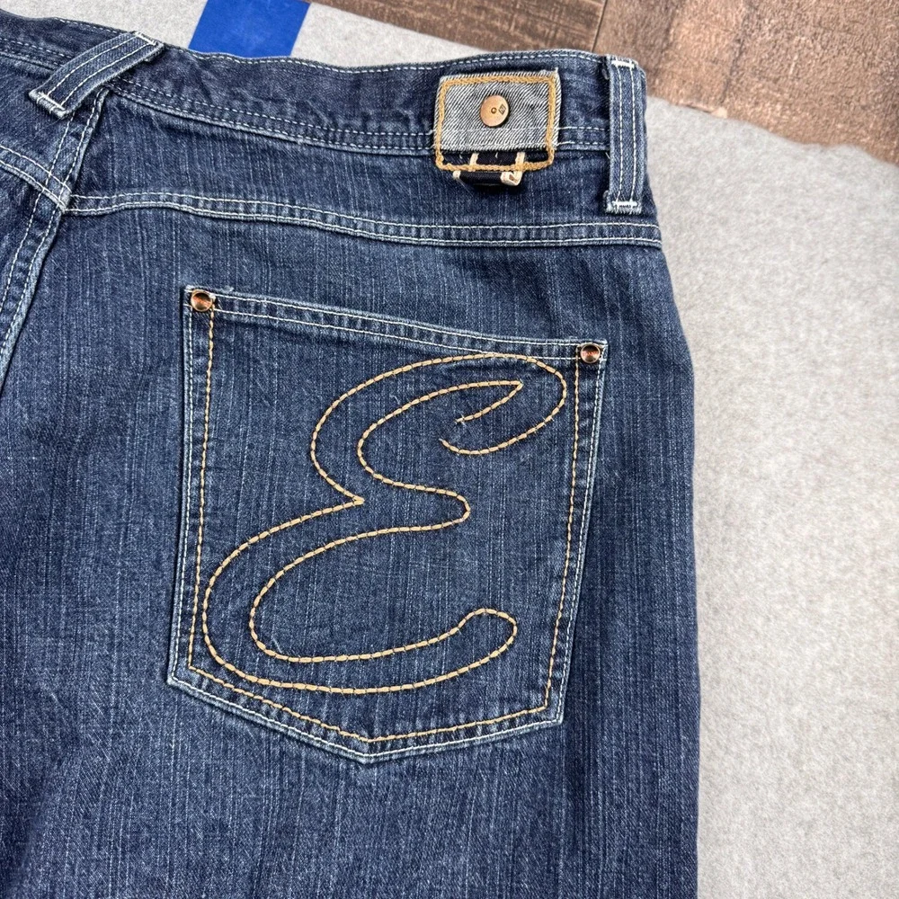 Enyce Jeans Mens 42 Blue Baggy Loose Wide Leg‎ Embroidered Logo Streetwear Y2K